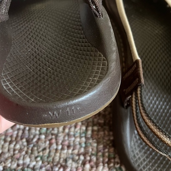 Chacos Devotee Vibram Chocolate Brown Sling Back Gunnison Sandal Size 11 Womens - Picture 7 of 8